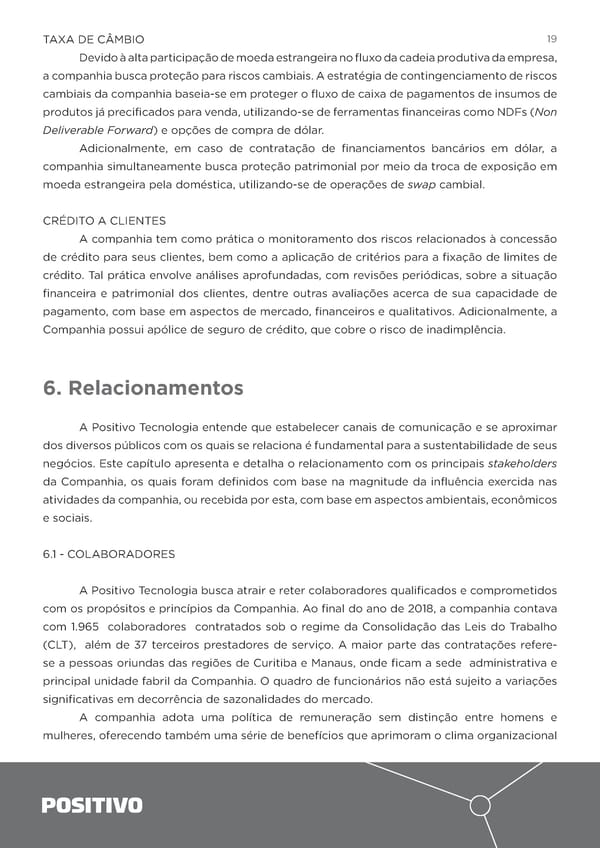 2018 | Relatório Anual - Page 19