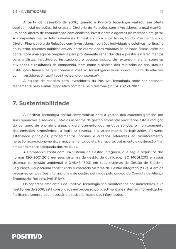 2018 | Relatório Anual - Page 23