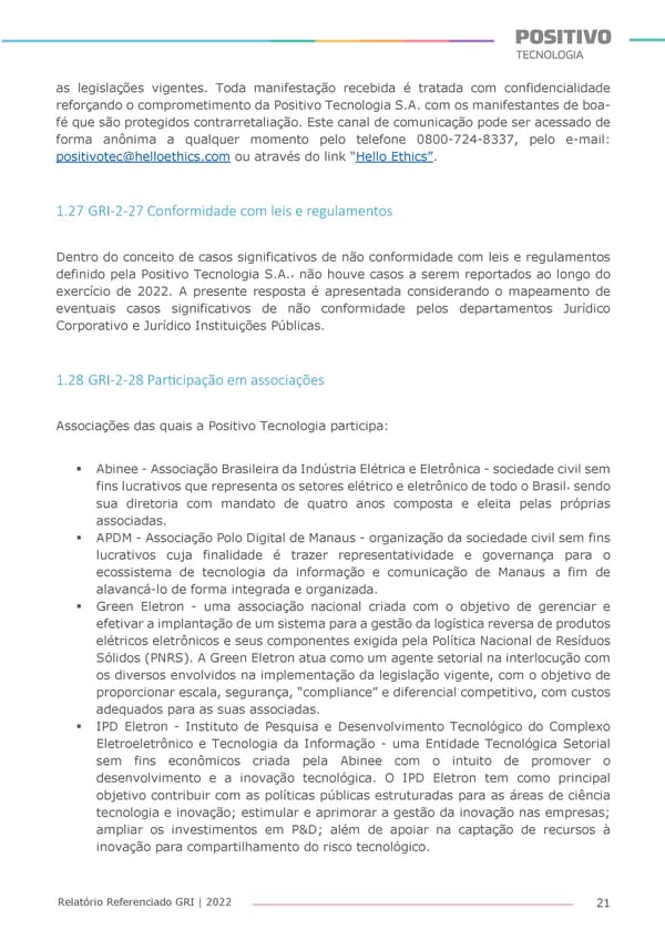 2022 | Anexo Relatório Referenciado GRI - Page 21