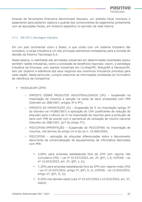 2022 | Anexo Relatório Referenciado GRI - Page 37