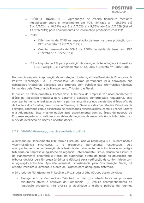 2022 | Anexo Relatório Referenciado GRI - Page 39