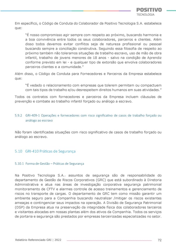 2022 | Anexo Relatório Referenciado GRI - Page 72