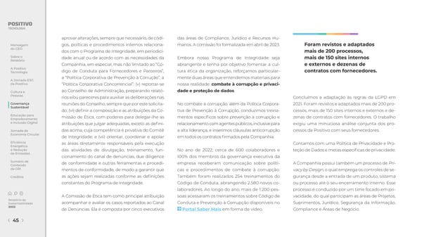 2022 | Relatório de Sustentabilidade - Page 45