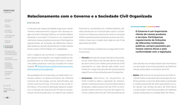 2022 | Relatório de Sustentabilidade - Page 48